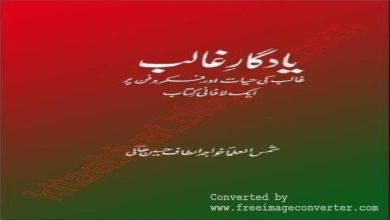Yadgar E Ghalib By Maulana Altaf Hussain Hali